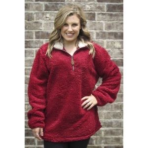 Cozy Red GirlieGirl Sherpa ❤️ NWOT Size Medium